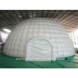 12m Giant Blow Up Hot Seal White Inflatable Igloo Dome Tent With 0.6mm Pvc Tarpaulin Material