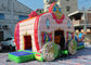 Kids Pink Princess Carriage Inflatable Bouncy Castle Slide With Lead Free Material