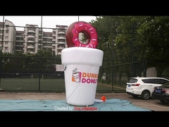 5m high dunkin' donuts giant inflatable coffee cup for advertising