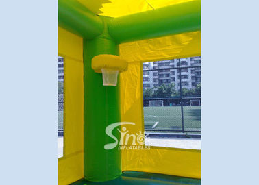 Big Outdoor Jungle Inflatable Boune Slide Combo with Water Pool and Palm Tree